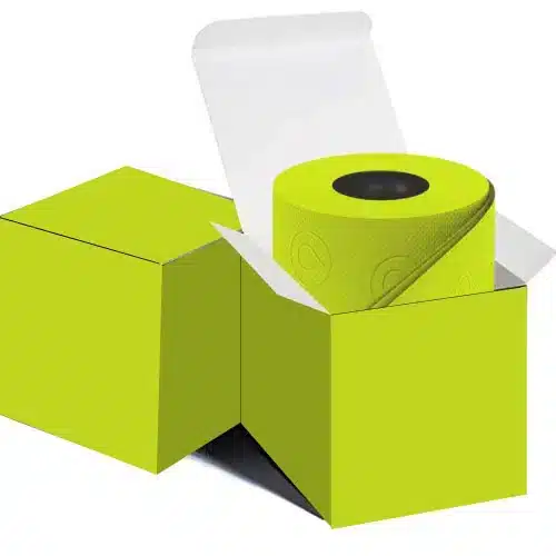 Green Toilet Paper in glossy gift box