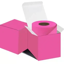 Hot Pink Single Roll toilet paper