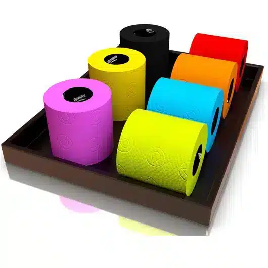 9 Renova colours of toilet paper
